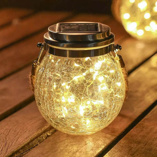 3-Piece Solar Glass Light Set – Decorative Solar Garden Lights | Outdoor LED Lighting