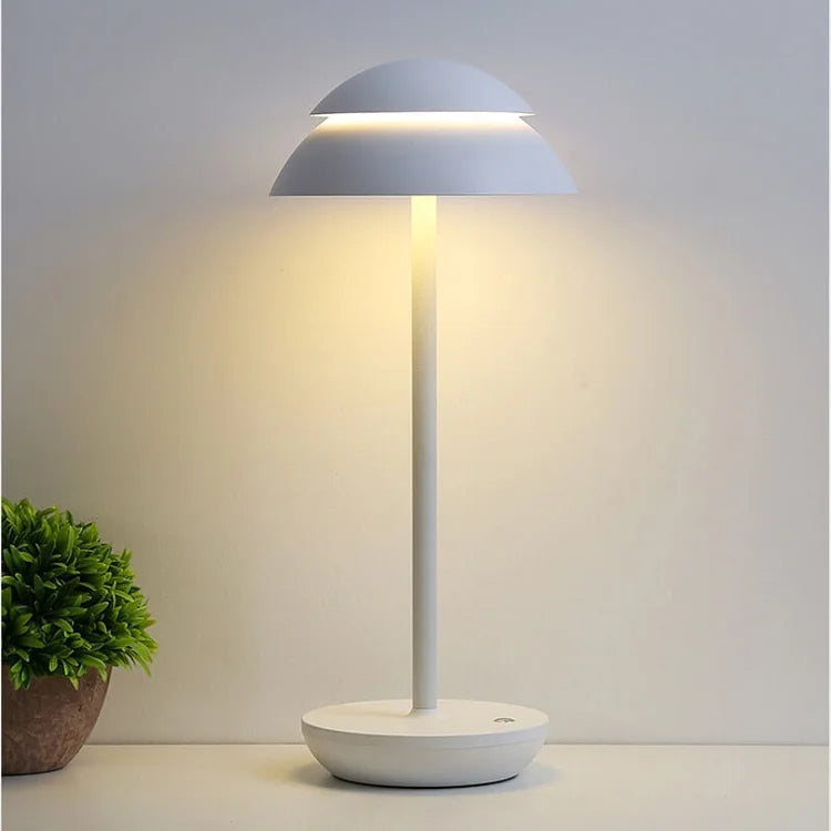 NordAura Rechargeable Table Lamp – Cordless Scandinavian LED Light | Dimmable Designer Ambient Lighting