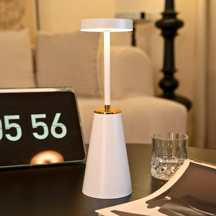 LumaTouch Rechargeable Table Lamp – Cordless Dimmable LED Light | Premium Touch-Control Ambient Lighting