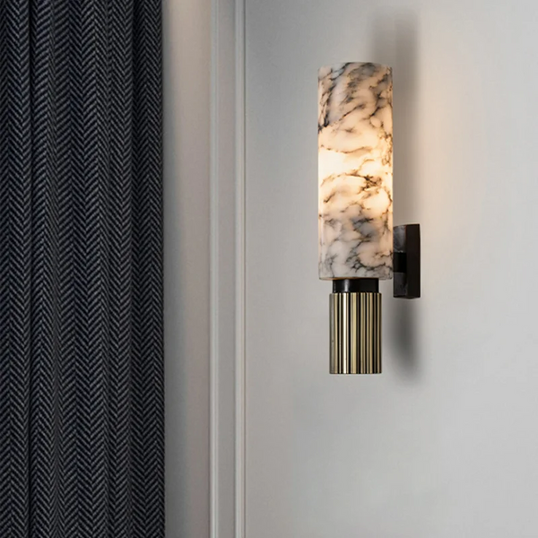 Carrara Luxe Wall Light – Marble & Brass Sconce | Premium Designer Accent Lighting