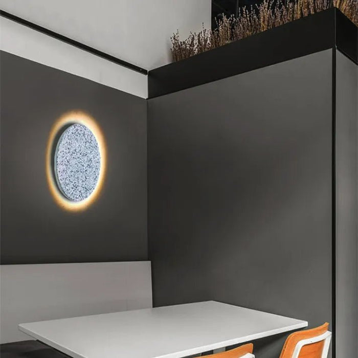 Nordic Terrazzo Wall Light – Scandinavian Marble Wall Lamp | Modern Hallway Lighting | Minimalist Interior Elegance