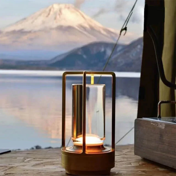 Sunny Side Up Crystal LED Table Lamp – Rechargeable Designer Lamp | Luxury Ambient Lighting
