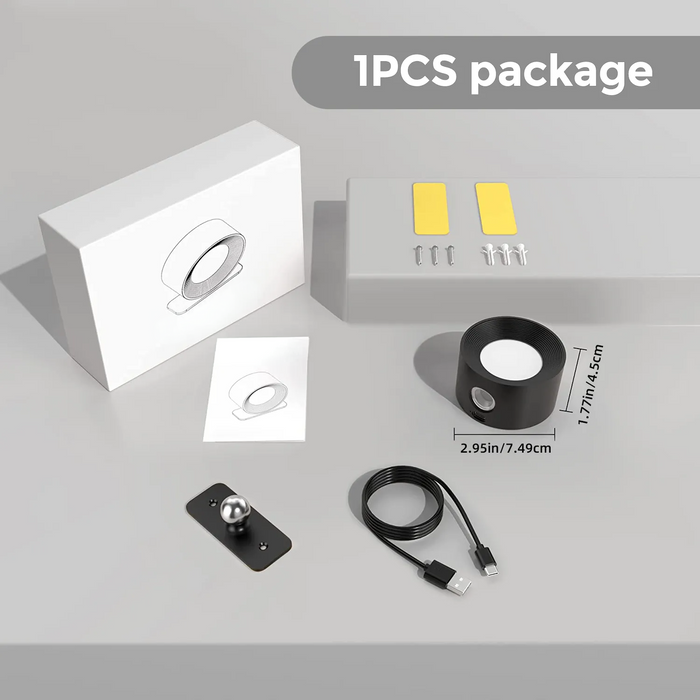 FlexiBeam Wireless Wall Light – Rechargeable Magnetic LED Lamp | 360° Adjustable Ambient Lighting