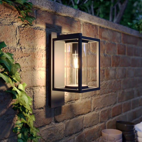 Ferda Outdoor Wall Light – Modern Exterior Wall Lamp with Glass Diffuser