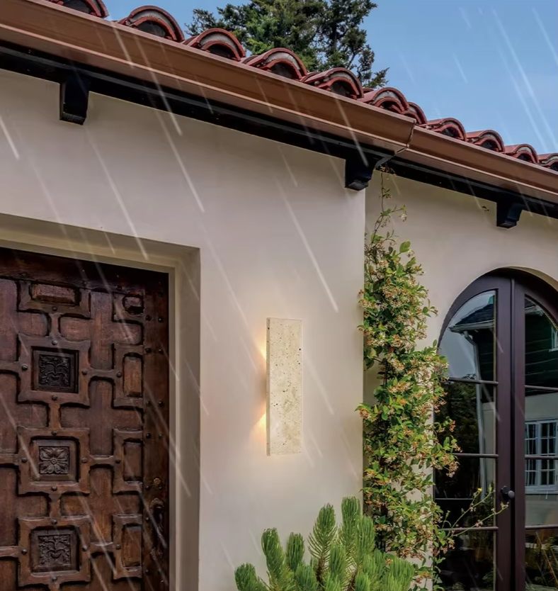 StoneAura LED Wall Light – Waterproof Natural Stone Indoor & Outdoor Wall Lamp | Dimmable Architectural Lighting