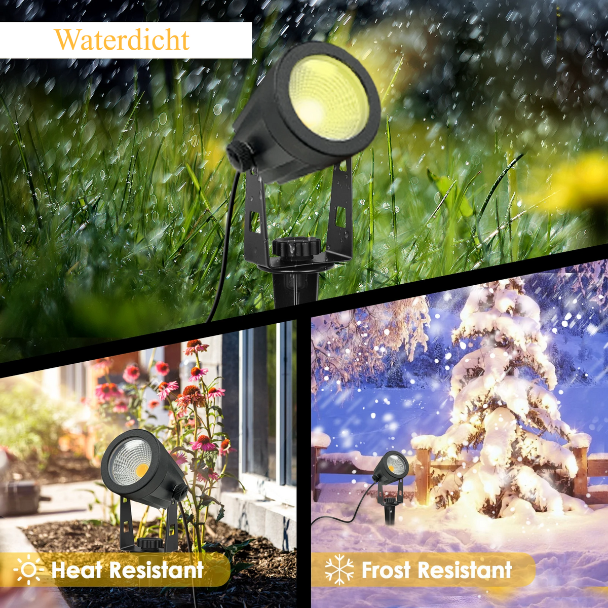 Vortexa Landscape Spotlight – Waterproof LED Garden Light | Outdoor Pathway & Accent Lighting with Plug System