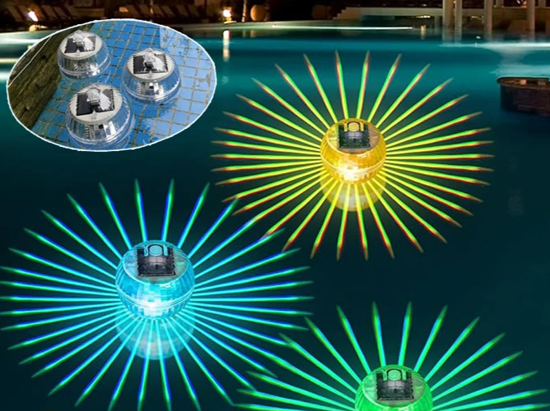 LumiWave Solar Floating Pool Light – RGB Waterproof Garden & Pool Lamp | Colour-Changing Outdoor Ambience