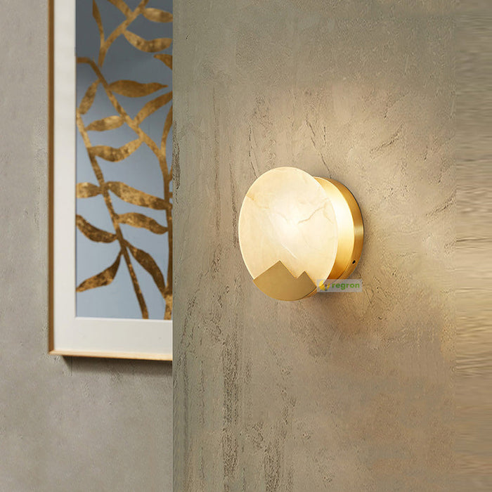 Scandinavian Minimalist Marble Wall Lamp – Refined Luxury with Nordic Simplicity