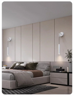 Modern Aluminium LED Wall Light – Minimalist Bedside Reading Sconce | Contemporary Ambient Lighting