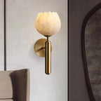 Rosé Marble Wall Light – Luxury Floral Sconce | Elegant Romantic Accent Lighting