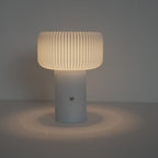 MushLume Rechargeable Night Light – Dimmable Mushroom Table Lamp | Modern Ambient LED Lighting