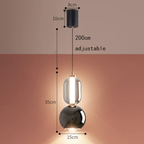 Nordic Glass Pendant Light – Modern Iron Hanging Lamp | Scandinavian Minimalist Interior Lighting