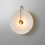 Soothing Alabaster LED Wall Light – Natural Elegance with Warm Ambient Glow