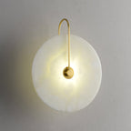Luna Alabaster LED Wall Light – Luxury Stone Effect Sconce | Modern Ambient Lighting