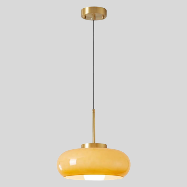 Copper & Glass Chandelier – Vintage Modern Ceiling Light | Elegant Ambient Interior Lighting