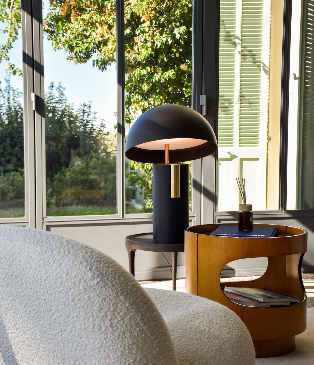 Orion Luxe Glass Table Lamp – Contemporary LED Accent Lighting | Premium Stainless Steel Design
