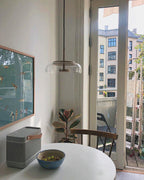 Solara Brass Pendant Light – Modern Glass LED Hanging Lamp | Elegant Ambient Interior Lighting