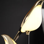 Aviaro LED Table Lamp – Sculptural Bird Light | Postmodern Designer Lighting with Gold Finish
