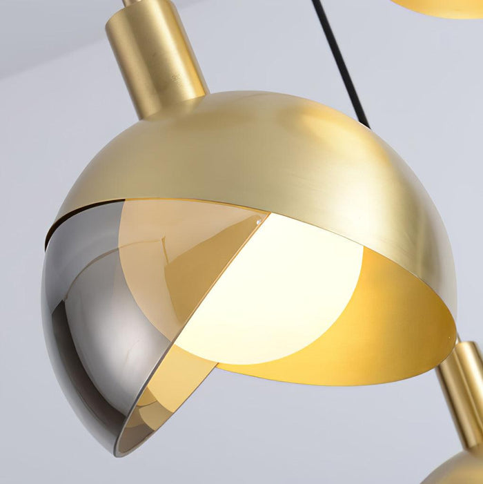Modern Glass Pendant Light – Adjustable Metal Hanging Lamp | Minimalist Urban Interior Lighting