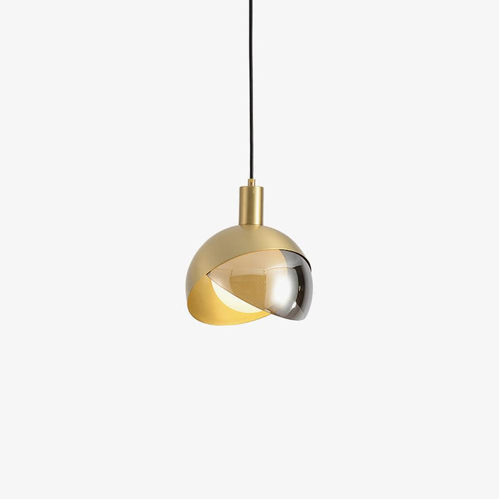 Modern Glass Pendant Light – Adjustable Metal Hanging Lamp | Minimalist Urban Interior Lighting