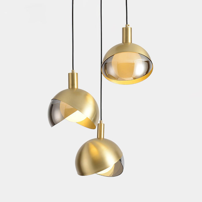 Modern Glass Pendant Light – Adjustable Metal Hanging Lamp | Minimalist Urban Interior Lighting