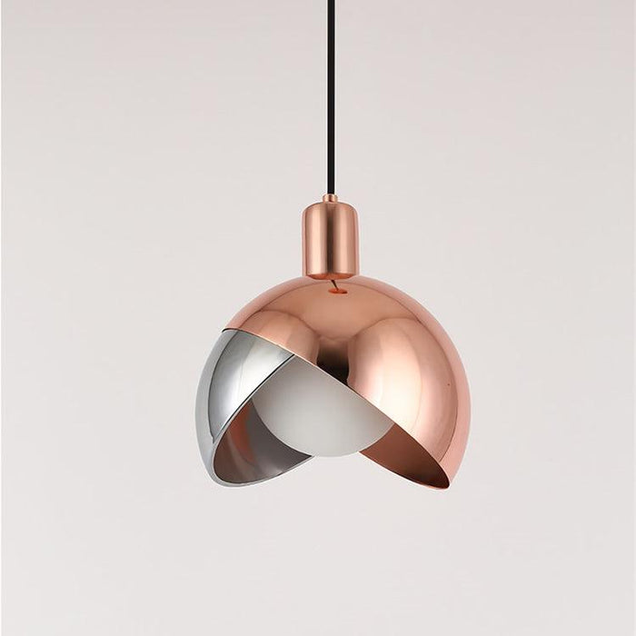 Modern Glass Pendant Light – Adjustable Metal Hanging Lamp | Minimalist Urban Interior Lighting