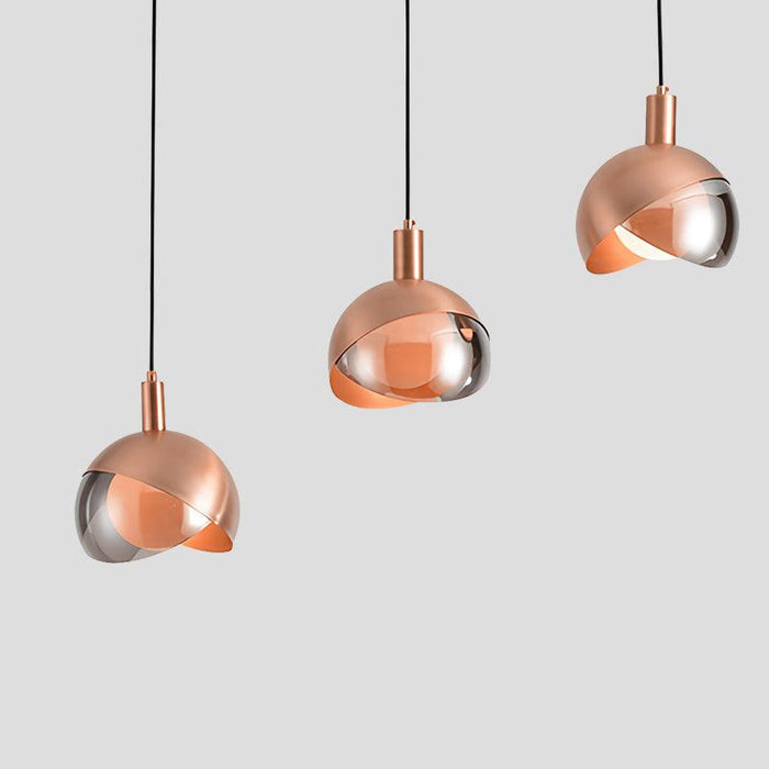 Modern Glass Pendant Light – Adjustable Metal Hanging Lamp | Minimalist Urban Interior Lighting