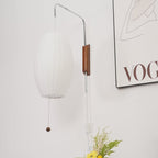 Nelson Walnut Wall Light – Mid-Century Modern Sconce | Designer Ambient Lighting