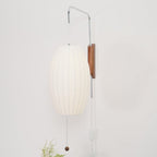 Nelson Walnut Wall Light – Mid-Century Modern Sconce | Designer Ambient Lighting