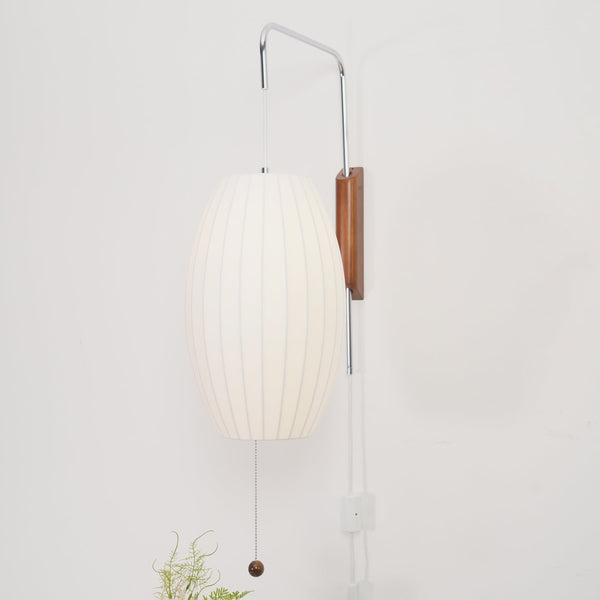 Nelson Walnut Wall Light – Mid-Century Modern Sconce | Designer Ambient Lighting