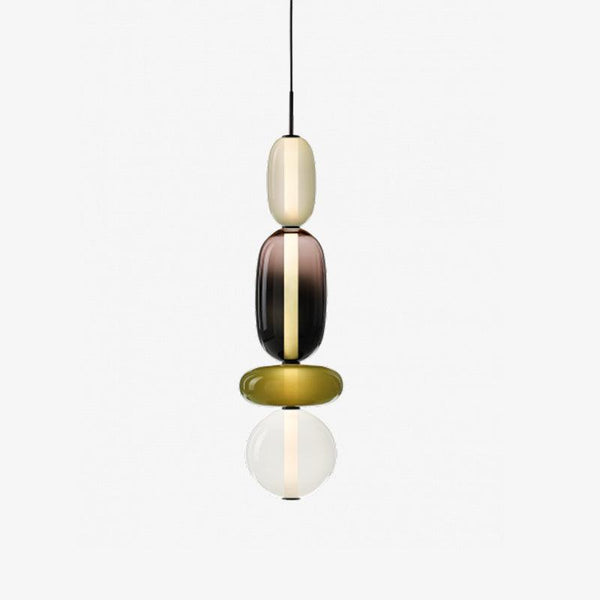 Candied Glass Pendant Light – Colourful Modern Hanging Lamp | Artistic Contemporary Ceiling Lighting