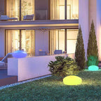 Cobblestone Garden Lamp – Rechargeable LED Outdoor Accent Light with 16 Colours