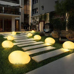 Cobblestone Garden Lamp – Rechargeable LED Outdoor Accent Light with 16 Colours