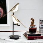 Aviaro LED Table Lamp – Sculptural Bird Light | Postmodern Designer Lighting with Gold Finish