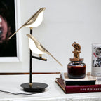 BirdLamp – Designer LED Table Lamp with Elegant Golden Bird Design