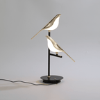 Aviaro LED Table Lamp – Sculptural Bird Light | Postmodern Designer Lighting with Gold Finish