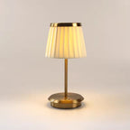 LumiÉtoile Rechargeable Table Lamp – Dimmable Fabric Shade Light | Cordless Ambient Lighting for Elegant Interiors