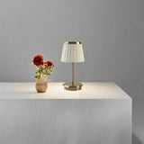 LumiÉtoile Rechargeable Table Lamp – Dimmable Fabric Shade Light | Cordless Ambient Lighting for Elegant Interiors