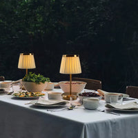 LumiÉtoile Rechargeable Table Lamp – Dimmable Fabric Shade Light | Cordless Ambient Lighting for Elegant Interiors