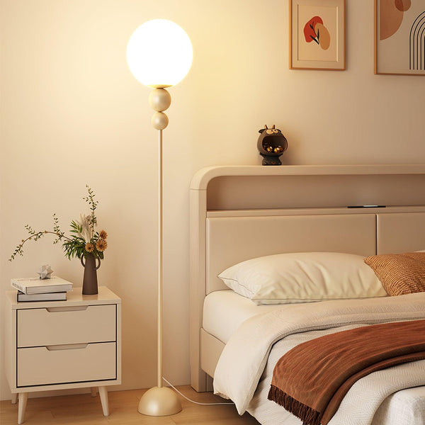 Lunora Floor Lamp – Contemporary Accent Lighting | Elegant Glass & Metal Design