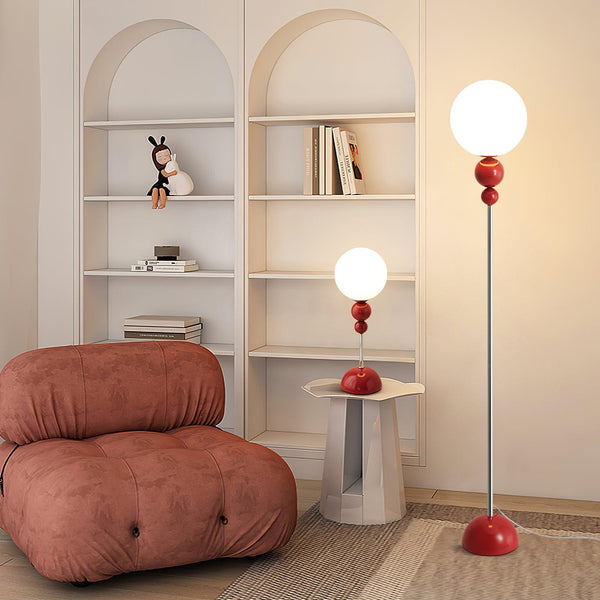 Lunora Floor Lamp – Contemporary Accent Lighting | Elegant Glass & Metal Design