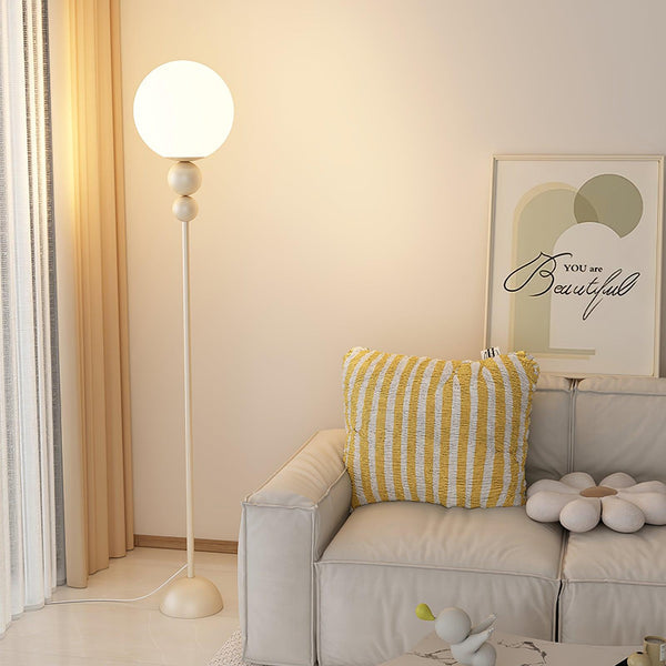 Lunora Floor Lamp – Contemporary Accent Lighting | Elegant Glass & Metal Design