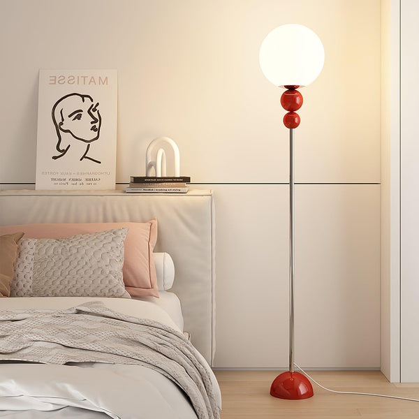 Lunora Floor Lamp – Contemporary Accent Lighting | Elegant Glass & Metal Design