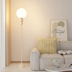 Lunora Floor Lamp – Contemporary Accent Lighting | Elegant Glass & Metal Design
