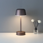 LumaGlow Rechargeable LED Table Lamp – Cordless Ambient Lighting | Dimmable Modern Metal Lamp