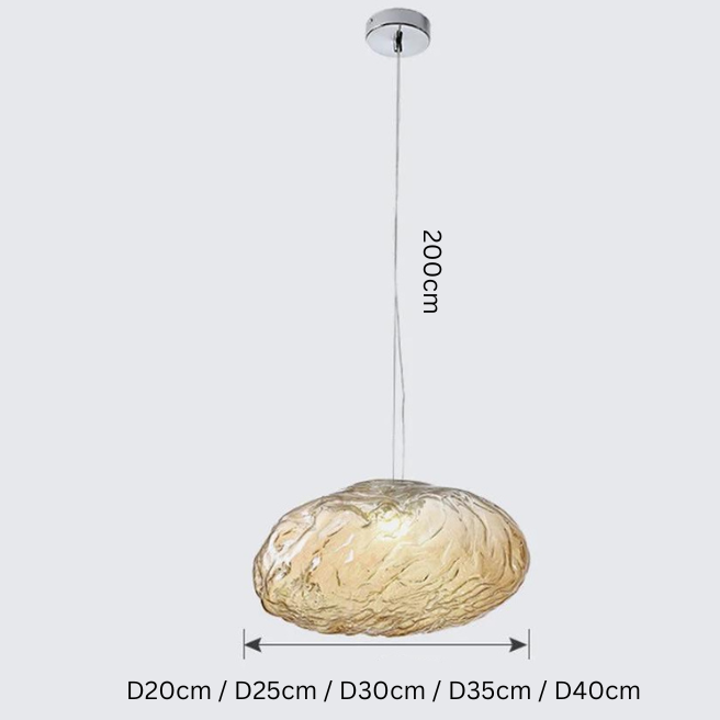 Bubble Glass Pendant Light – Minimalist Sculptural Hanging Lamp | Modern Statement Interior Lighting
