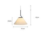 Nordic Plissé Cream Pendant Light – Scandinavian Pleated Hanging Lamp | Elegant Minimalist Ceiling Lighting