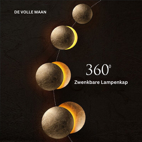 Eclipse Aura Wall Light – Rotating Gold LED Sconce | Luxury Modern Ambient Lighting
