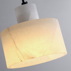 White Marble Pendant Light – Scandinavian Hanging Lamp | Minimalist Luxury Interior Lighting