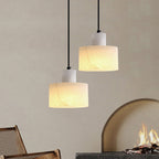 White Marble Pendant Light – Scandinavian Hanging Lamp | Minimalist Luxury Interior Lighting